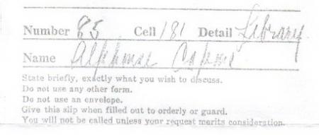 The number cell for capone